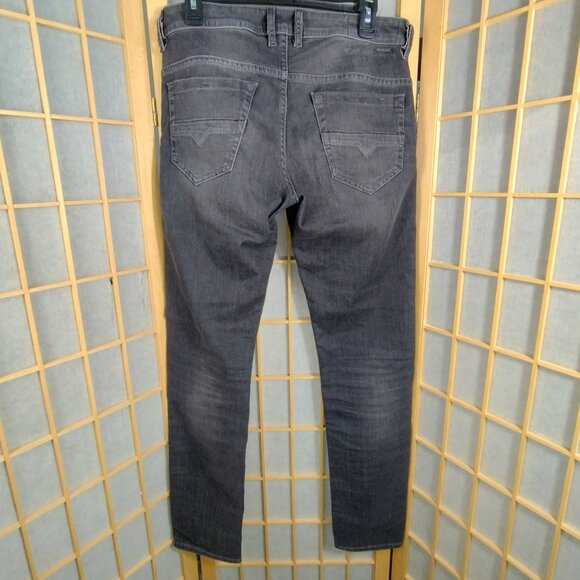 Diesel Thommer Slim Skinny Grey Jeans Size 31 x 32 - Picture 2 of 12
